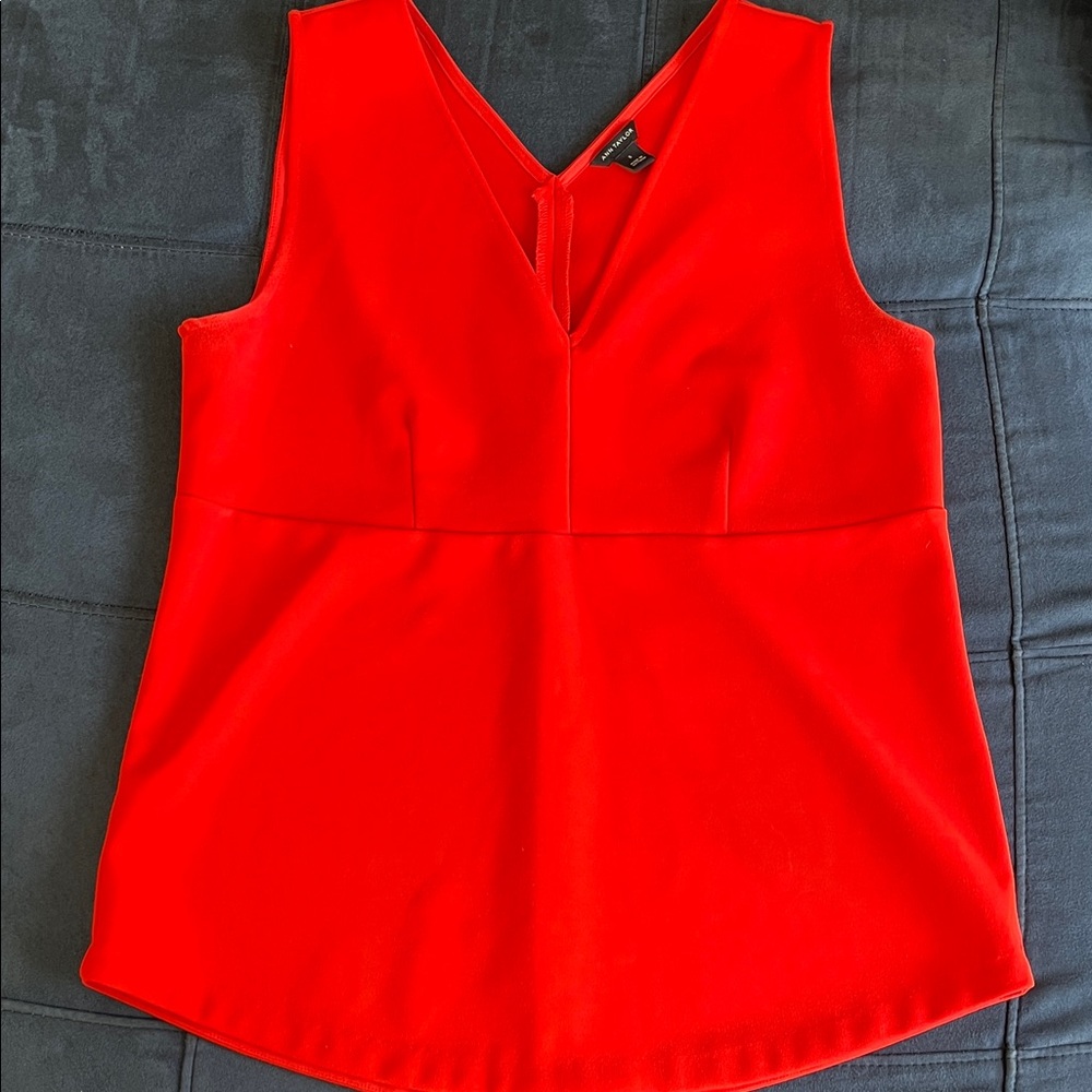 Ann Taylor Red Sleeveless Women's Top